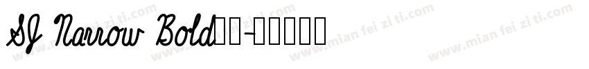SJ Narrow Bold西方字体转换